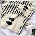 thumbnail image 4 of 50"x60" Halloween Throw Blanket Cute Ghost Striped Flannel Fleece Blanket Halloween Themed Soft Plush Warm Decoration Blankets for Women Men Girls, 4 of 6