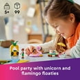 thumbnail image 4 of LEGO Friends Unicorn & Flamingo Pool Party Pretend Play Building Toy - Creative Storytelling Playset for Kids for Boys & Girls, Ages 5+ - Birthday Gift Idea for Kids - 42658, 4 of 8