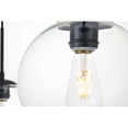thumbnail image 4 of Baxter 7 Lights Black Pendant With Clear Glass, 4 of 7