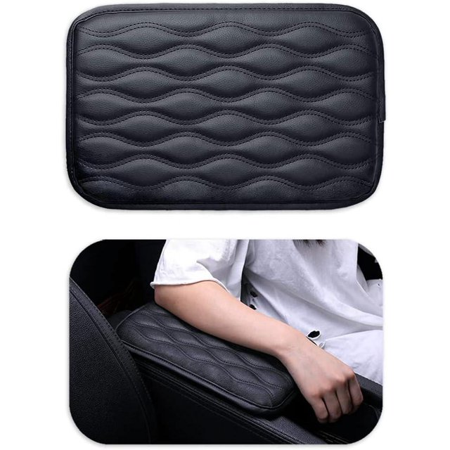 Cojín de consola central de coche, funda de reposabrazos de coche, funda de cuero PU impermeable para asiento de reposabrazos de coche, funda protectora, accesorios de decoración interior