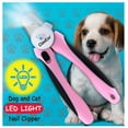 thumbnail image 4 of CLAWESY - LED Dog Nail Clipper, Dog Clippers, Professional Dog Clippers, Cat Nail Clippers, Cat Nail Clippers with Safety Guard, Dog Nail Polish, Nail Trimmer with Light, 1 Nail File (Pink), 4 of 6