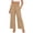 Z-Khaki33, variant on JIAYUE Women's Pants Ankle Length Wide Leg High Waist Palazzo Summer Flowy Beach Trousers With Pockets Trendy Bottoms For Women