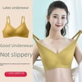 thumbnail image 1 of Ropa interior de látex tailandés con tirantes pequeños para mujer, chaleco deportivo de yoga sin aros, sujetador de colección fruncido para mujer, 1 of 5