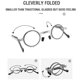 thumbnail image 4 of Gafas de lectura plegables portátiles para hombre, gafas cuadradas y redondas de Metal, gafas para presbicia, montura de dioptrías + 1,0 a + 4,0300, 4 of 4