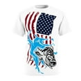 thumbnail image 4 of American Flag Bass Fishing Unisex AOP Cut & Sew Tee S-3XL, 4 of 7