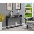 thumbnail image 3 of Pemberly Row Transitional Deluxe 2 Tier Console Table in Weathered Gray Wood, 3 of 4