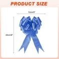 thumbnail image 2 of 10pcs 5 Inch Large Pull Bow Big Gift Wrapping Bows Ribbon Dark Blue for Wedding Car Christmas, 2 of 6