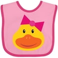 thumbnail image 3 of Inktastic Duck Girls Girls Baby Bib, 3 of 4