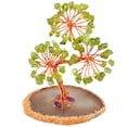 thumbnail image 2 of Adorno de árbol con gema de cristal, figura natural de amatista bonsái, símbolo de fortuna para Feng Shui Verde, 2 of 9
