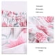 thumbnail image 3 of Blusa informal blanca con escote en V y hombros descubiertos, corte holgado para mujer, mangas acampanadas, talla L, blusa con mangas con volantes y flores, 3 of 4