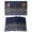 Navy Blue, variant on Boho Brown Flower Placemats Set of 12, Abstract Bohemia Pesley Floral Placemats for Dining Table, Place Mats for Kitchen Tabletop, Waterproof Wipeable Dining Table Mats Set