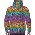 thumbnail image 5 of Hoodies for Men - Rainbow Bright colorful leopard Long Sleeve Comfrt Men'S Fashion Hoodies & Sweatshirts, Sweatshirts for Men Hoodies Pullover Clothing Clothes with Pouch, 5 of 7