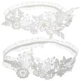 thumbnail image 2 of Pearl Garter Set Wedding Bride Lace Flower Garter for Women Use 1Set, 2 of 2