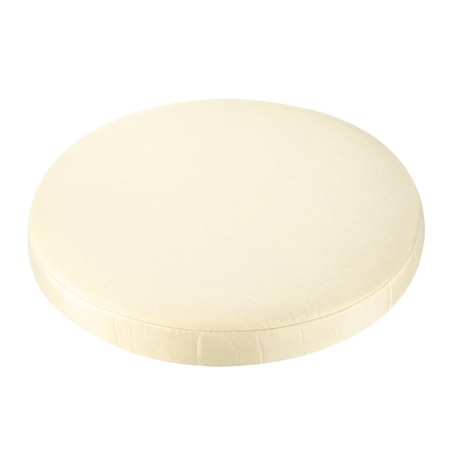 Cojines para taburetes de bar, funda de cojín redonda de 12 pulgadas para taburetes de madera, beige