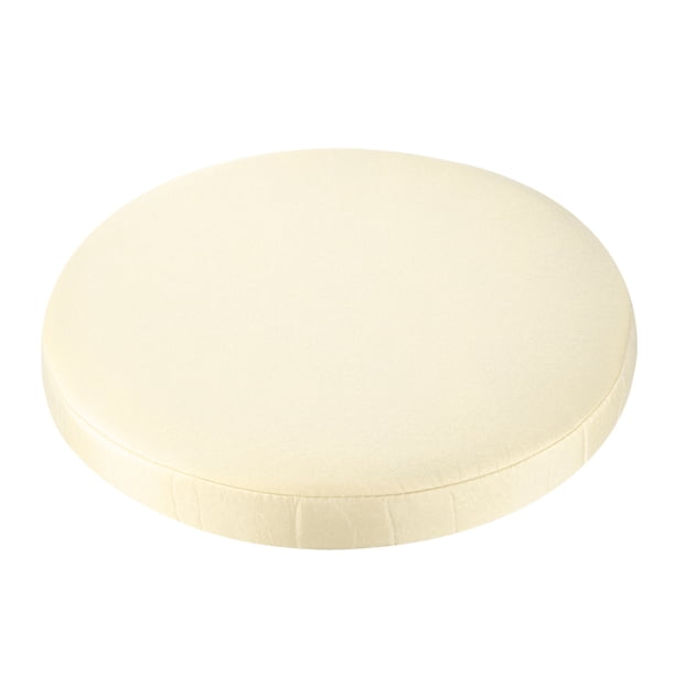 Cojines para taburetes de bar, funda de cojín redonda de 12 pulgadas para taburetes de madera, beige