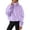 Purple, variant on Fleece Sweatshirts for Women Sport Cozy Oversized Pockets Pullover Half Zip Jacket Coats Outerwear