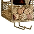 thumbnail image 4 of Modern Wine and Stemware Rack Antique Gold, 4 of 5