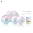 thumbnail image 2 of Baby Bowl Spoon Fork Feeding Food Tableware Set Fiber Cartoon Kids Dishes, 2 of 7