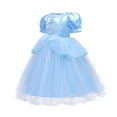 thumbnail image 4 of Girls Cinderella Dress Halloween Christmas Princess Costume, Size 3-4T, 4 of 9