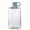 Blue, variant on Clear BPA Free Plastic Water Bottle Flat Design Portable Sports Drink Bottle Leak Resistant Reusable Beverage Container