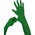 thumbnail image 3 of Stretchy Milk Silk Gloves for Halloween Cosplay Men Women Long Sleeve Party, 3 of 7