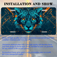 thumbnail image 3 of 1 Pcs 2D Flat License Plate Covers & Frames, Digital Tiger For Decorative Front, Waterproof For Decoration Aluminum License Plate Covers & Frames Cover For Men Women, 12" X 6", 3 of 7