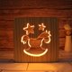 thumbnail image 1 of Caballo de Troya Luz de noche LED Madera maciza Interruptor de botón usado de baja energía Luz suave y cálida Amigos creativos Regalo Dormitorio Decoración del hogar, 1 of 5