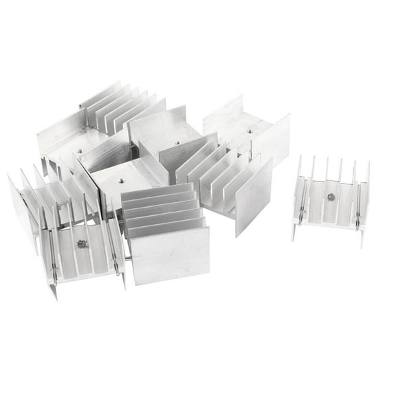 10 x Aluminum Heatsink 30mm x 30mm x 25mm for Voltage Regulator MOSFET