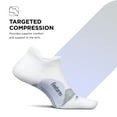 thumbnail image 4 of Feetures Elite Light Cushion No Show Tab Ankle Socks - Sport Sock with Targeted Compression - White Lilatech, L (1 Pair), 4 of 7