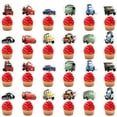 thumbnail image 3 of Lightning McQueen Cake Toppers Cupcake Toppers 25PCS, Birthday Party Decoration Cake Decorations for Party Supplies, 3 of 4