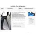 Custom fit Bench Front Dark Charcoal seat Cover Designed for Ford F150