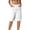 White, variant on SRZYMJ Womens Golf Shorts Lightweight Stretch Relaxed Fit Knee Length Ladies Bermuda Shorts