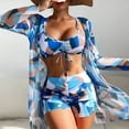 thumbnail image 5 of Trajes de baño estampados de verano, conjuntos de Tankini, traje de baño femenino con realce para ropa de playa, trajes de baño de tres piezas, traje de baño para piscina para mujer, 5 of 5