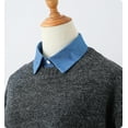 thumbnail image 3 of YEKEYI Denim Fake Collar Shirt Detachable,Versatile Accessories Dickey Collars Blouse Top for Women Girls Decorative Favors, 3 of 7