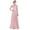 Pearl Pink, variant on Womens Embroidered Chiffon Mesh Splice Wedding Bridesmaid Prom Dress Long Maxi Evening Gown Pearl Pink 10