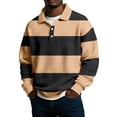 thumbnail image 1 of Mens Manga Larga Vintage de Moda Impresión Casual Color Sólido Botón Turndown Collar Camisa para el Verano Al Aire Libre, 1 of 5