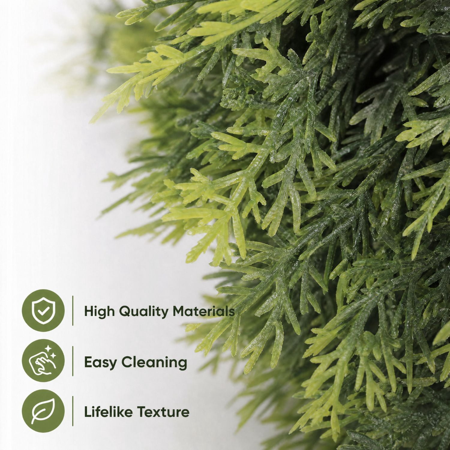 Easy4Home 5FT Artificial Cedar Tree Fake Pine Cypress Topiary Tree Potted Faux Floor Plant for Porch Decor