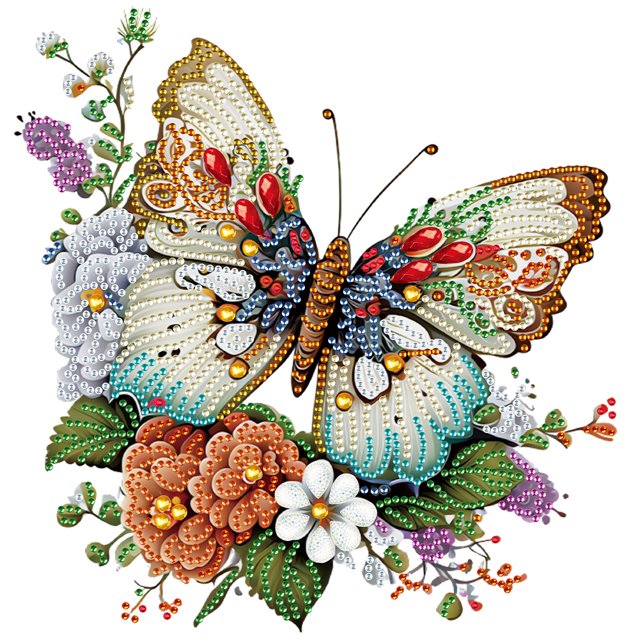 Kit Con Forma Especial Parcial DIY 5D Mariposas (YN102)