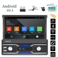 thumbnail image 1 of Car Multimedia Player 1 Din 7-inch Touch Screen Android 10.1 Navigation Reversing Video for Carplay Black, 1 of 4