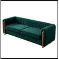 thumbnail image 3 of Contemporary Velvet Sofa Couch 84.25''W for Living Room, 3 of 5