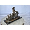 thumbnail image 3 of Nifao Pre School-Gathering in Vineyard Grapes Bronze Statue – Outdoor Garden Decor Sculpture, 19"L x 8"W x 14"H, 3 of 12