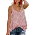 thumbnail image 1 of Blusa sin mangas de verano con tirantes finos y cuello en V floral bohemio para mujer Zhivalor WRHS-200-3, 1 of 6