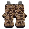 thumbnail image 2 of Qpednta Car Accessories Set Duck Camo Brown Car Seat Covers Easy to Install Front and Rear Split Bench for Cars Breathable 4 Pack Vehicle Seat Protector for Car Truck SUV, 2 of 6