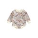 thumbnail image 1 of Pelele Para BebéS Y NiñAs Con Cuello Redondo Y Manga Larga Con Estampado De Flores XBTCLXEBCO Albaricoque;2-3 Años, 1 of 6