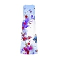 thumbnail image 4 of SMihono Robe Maxi Bohème d'Été pour Femmes Grande Taille Mode d'Été pour Femmes Imprimée à Col en V Sans Manches à Enfiler avec Poches Robe de Plage Évasée Robe Soleil, 4 of 5