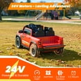 thumbnail image 3 of RAM RHO 1500 24V 2 Seat Ride On Car for Kids Age 3-8, Electric Car w/Remote Control, Bluetooth, MP3 Music, Lights, Powered Ride On Toy with 4 Wheels Spring Suspesion for Boys & Girls, Fire Rescue, 3 of 9