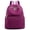Purple, variant on Large capacity lightweight nylon embroidery thread ladies backpack-Wine red