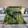 thumbnail image 2 of Shiartex Hummingbird Gifts for Women Men, Hummingbird Print Throw Blanket, Soft Cozy Flannel Blankets and Throws for Couch Bed Sofa Room Decor, Lightweight Warm Blanket for All Season 60x80in, 2 of 6