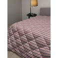 thumbnail image 2 of Abstract Down Alternative Comforter, Paisley Design with Dots Flowers Leaves Oriental Mandala Art Print, Microfiber Quilt for All Season, 5 Sizes, White Ruby, by Ambesonne, 2 of 3