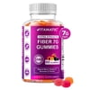 Vitamatic Prebiotic Fiber Gummies for Adults - 7G Fiber Extra Strength - Zero Sugar Added - 60 Pectin Based Gummies - Digestive Health & Regularity Support